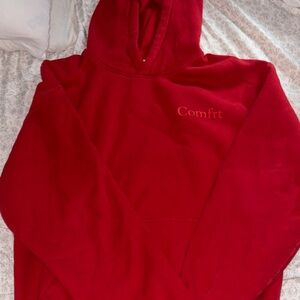 Comfrt Red Women's Hoodie Sweater - Cozy Pullover